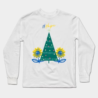 #hope Christmas, Love Ukraine Long Sleeve T-Shirt